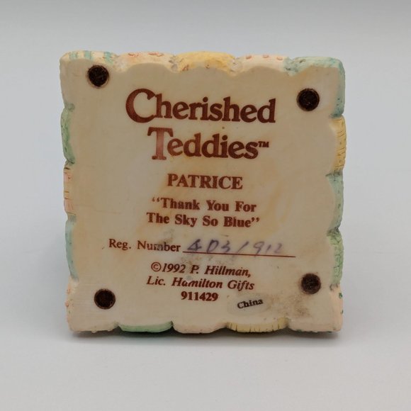 Cherished Teddies Patrice "Thank You For The Sky So Blue" (911429) 1992 - Picture 6 of 8